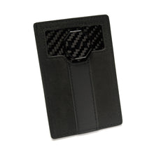 Load image into Gallery viewer, Signature Series Leather / Alcantara Card Holder - Beluga Black