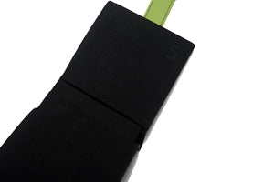 Signature Series Leather / Alcantara Wallet - Black & Verde Ulysses