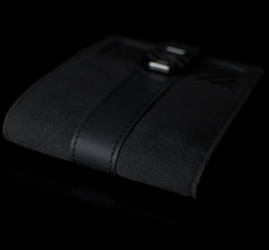 Signature Series Leather / Alcantara Wallet - Beluga Black