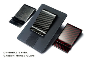 Signature Series Leather / Alcantara Card Holder - Imperial Blue