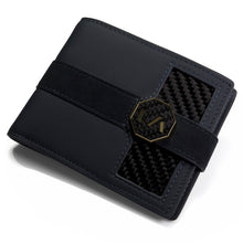 Load image into Gallery viewer, Signature Series Leather / Alcantara Wallet - Imperial Blue