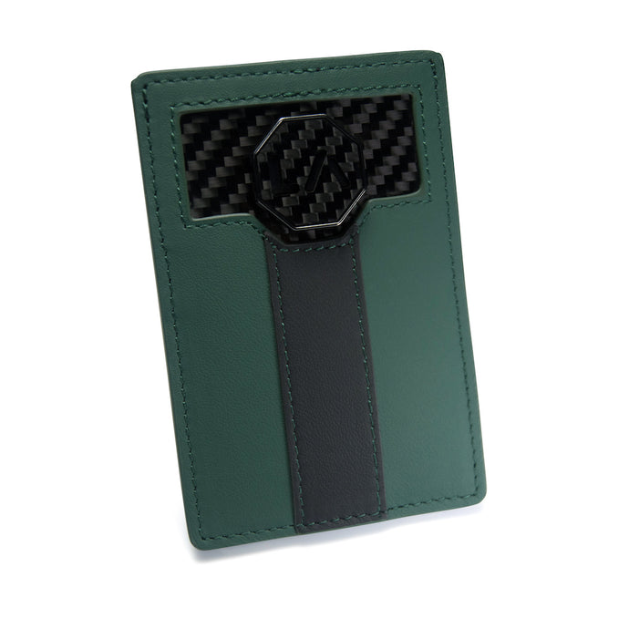 Signature Series Leather Card Holder - Verde Sagitta