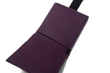 Load image into Gallery viewer, Signature Series Leather / Alcantara Wallet - Tailored Purple