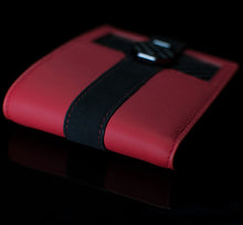Load image into Gallery viewer, Signature Series Leather / Alcantara Wallet - Rosso Centaurus