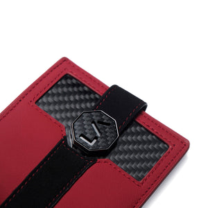 Signature Series Leather / Alcantara Wallet - Rosso Centaurus