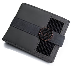 Signature Series Leather / Alcantara Wallet - Slate