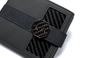 Signature Series Leather / Alcantara Wallet - Slate