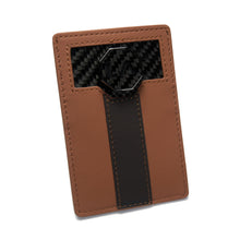 Load image into Gallery viewer, Signature Series Leather Card Holder - Newmarket Tan &amp; Burnt Oak