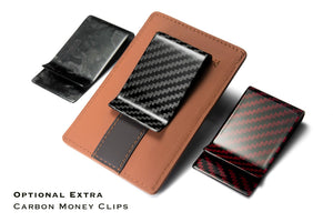 Signature Series Leather Card Holder - Newmarket Tan & Burnt Oak